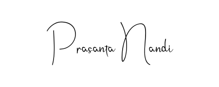 How to make Prasanta Nandi name signature. Use Andilay-7BmLP style for creating short signs online. This is the latest handwritten sign. Prasanta Nandi signature style 4 images and pictures png