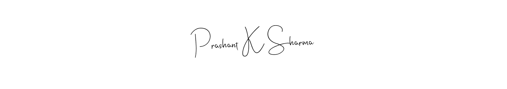 You should practise on your own different ways (Andilay-7BmLP) to write your name (Prashant K Sharma) in signature. don't let someone else do it for you. Prashant K Sharma signature style 4 images and pictures png