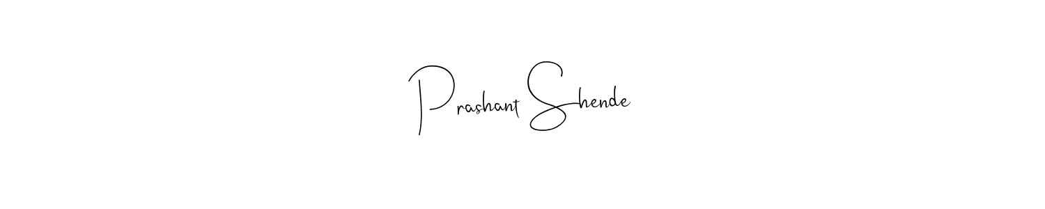 Make a beautiful signature design for name Prashant Shende. With this signature (Andilay-7BmLP) style, you can create a handwritten signature for free. Prashant Shende signature style 4 images and pictures png