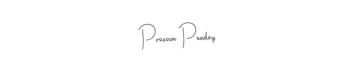 Andilay-7BmLP is a professional signature style that is perfect for those who want to add a touch of class to their signature. It is also a great choice for those who want to make their signature more unique. Get Prasoon Pandey name to fancy signature for free. Prasoon Pandey signature style 4 images and pictures png