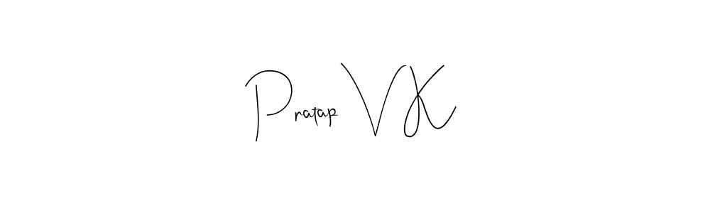 Use a signature maker to create a handwritten signature online. With this signature software, you can design (Andilay-7BmLP) your own signature for name Pratap V K. Pratap V K signature style 4 images and pictures png