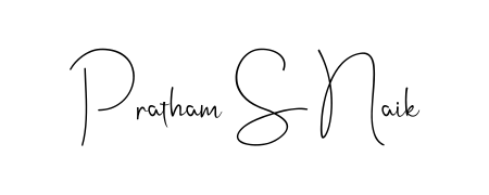 Create your official email sign-off with Pratham S Naik name in Andilay-7BmLP style. Crisp, clean, and perfectly legible across all screens. Pratham S Naik signature style 4 images and pictures png
