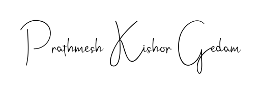 Looking for an artistic signature for Prathmesh Kishor Gedam? The Andilay-7BmLP calligraphy style gives a sophisticated flow suitable for business cards and emails. Prathmesh Kishor Gedam signature style 4 images and pictures png