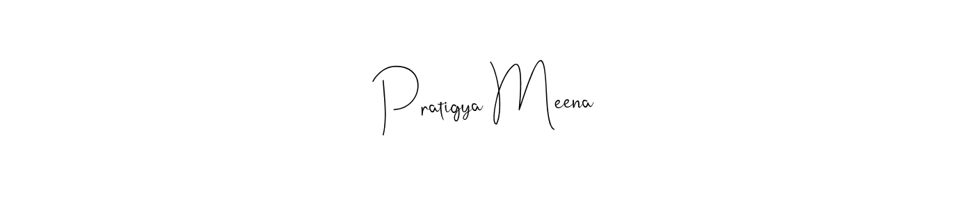 Also we have Pratigya Meena name is the best signature style. Create professional handwritten signature collection using Andilay-7BmLP autograph style. Pratigya Meena signature style 4 images and pictures png