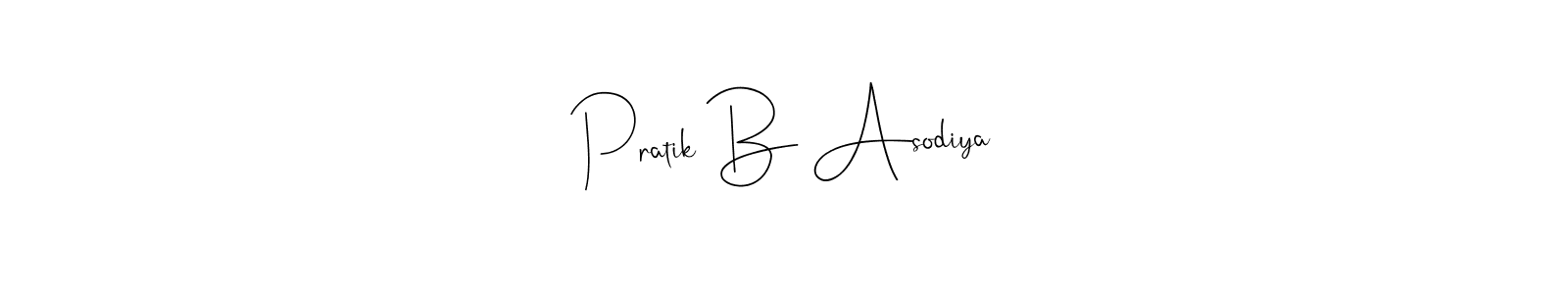 Here are the top 10 professional signature styles for the name Pratik B Asodiya. These are the best autograph styles you can use for your name. Pratik B Asodiya signature style 4 images and pictures png