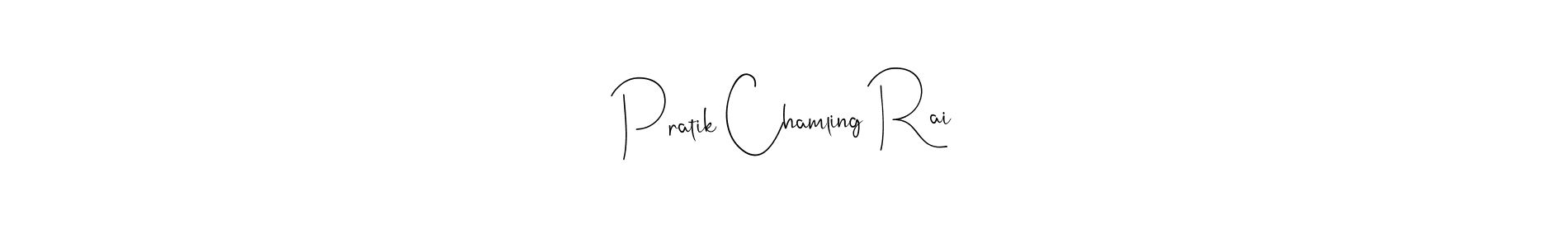 Use a signature maker to create a handwritten signature online. With this signature software, you can design (Andilay-7BmLP) your own signature for name Pratik Chamling Rai. Pratik Chamling Rai signature style 4 images and pictures png