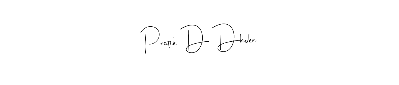 This is the best signature style for the Pratik D Dhoke name. Also you like these signature font (Andilay-7BmLP). Mix name signature. Pratik D Dhoke signature style 4 images and pictures png