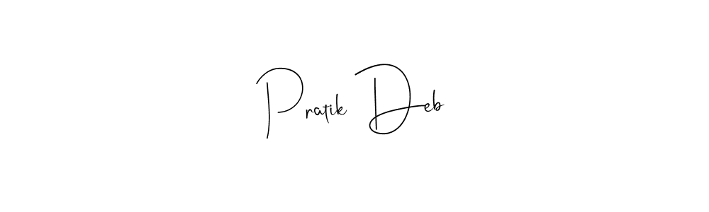 It looks lik you need a new signature style for name Pratik Deb. Design unique handwritten (Andilay-7BmLP) signature with our free signature maker in just a few clicks. Pratik Deb signature style 4 images and pictures png