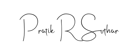 You can use this online signature creator to create a handwritten signature for the name Pratik R Suthar. This is the best online autograph maker. Pratik R Suthar signature style 4 images and pictures png