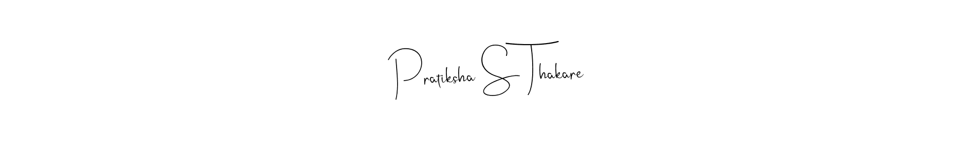 Also You can easily find your signature by using the search form. We will create Pratiksha S Thakare name handwritten signature images for you free of cost using Andilay-7BmLP sign style. Pratiksha S Thakare signature style 4 images and pictures png