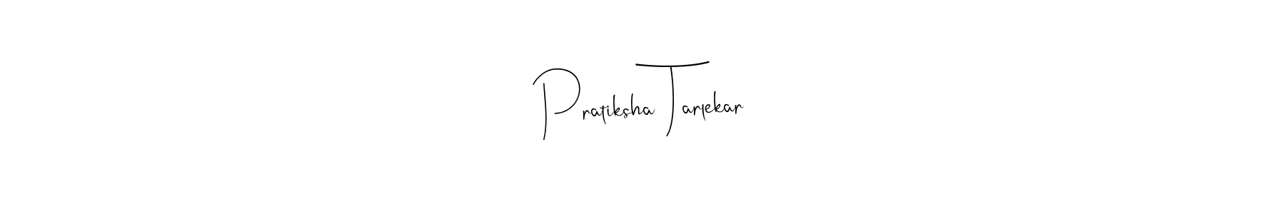 Use a signature maker to create a handwritten signature online. With this signature software, you can design (Andilay-7BmLP) your own signature for name Pratiksha Tarlekar. Pratiksha Tarlekar signature style 4 images and pictures png