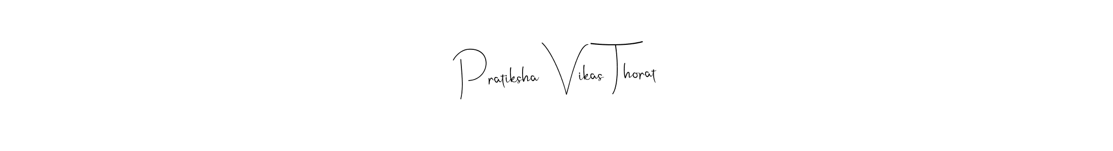 This is the best signature style for the Pratiksha Vikas Thorat name. Also you like these signature font (Andilay-7BmLP). Mix name signature. Pratiksha Vikas Thorat signature style 4 images and pictures png