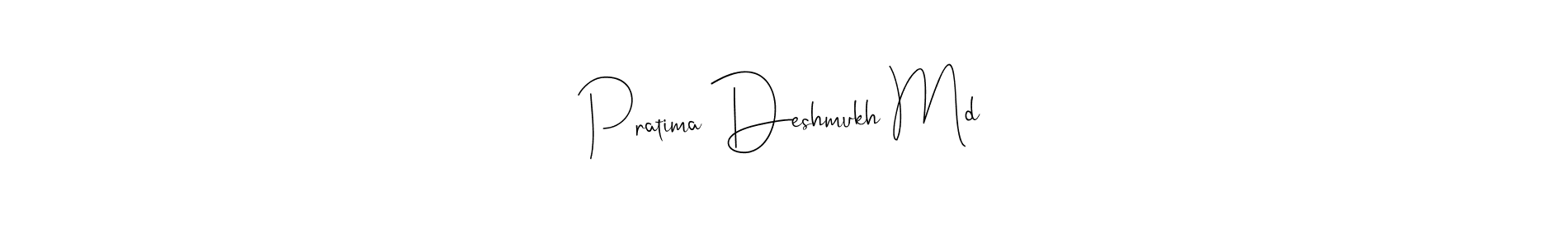 Similarly Andilay-7BmLP is the best handwritten signature design. Signature creator online .You can use it as an online autograph creator for name Pratima Deshmukh Md. Pratima Deshmukh Md signature style 4 images and pictures png