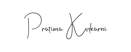 How to make Pratima Kulkarni name signature. Use Andilay-7BmLP style for creating short signs online. This is the latest handwritten sign. Pratima Kulkarni signature style 4 images and pictures png
