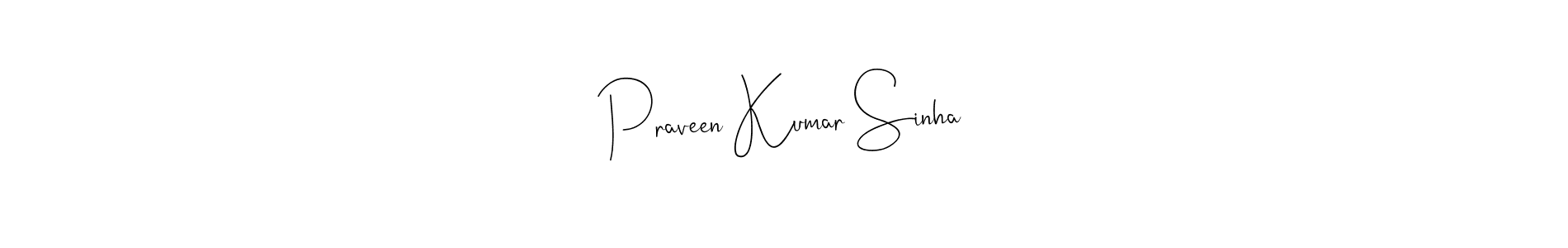 Make a beautiful signature design for name Praveen Kumar Sinha. Use this online signature maker to create a handwritten signature for free. Praveen Kumar Sinha signature style 4 images and pictures png