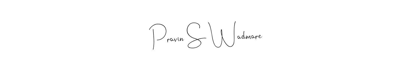 You can use this online signature creator to create a handwritten signature for the name Pravin S Wadmare. This is the best online autograph maker. Pravin S Wadmare signature style 4 images and pictures png