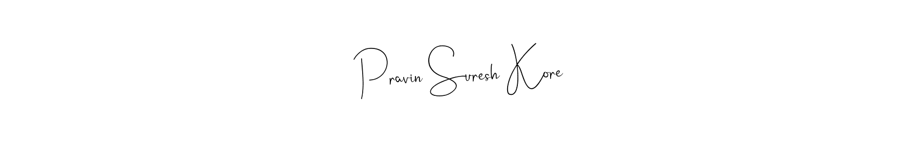 if you are searching for the best signature style for your name Pravin Suresh Kore. so please give up your signature search. here we have designed multiple signature styles  using Andilay-7BmLP. Pravin Suresh Kore signature style 4 images and pictures png