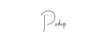 Style your name Prdip with confidence using Andilay-7BmLP signature design. Simple, elegant, and ready for immediate document use. Prdip signature style 4 images and pictures png