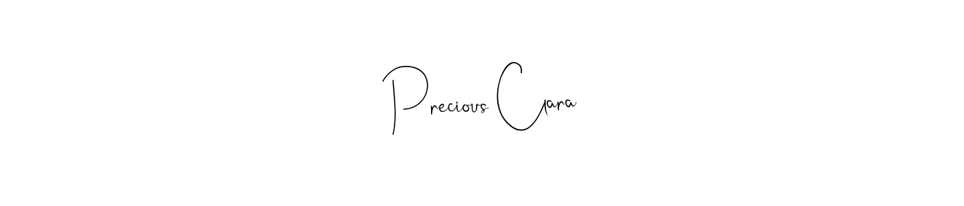 Also we have Precious Clara name is the best signature style. Create professional handwritten signature collection using Andilay-7BmLP autograph style. Precious Clara signature style 4 images and pictures png