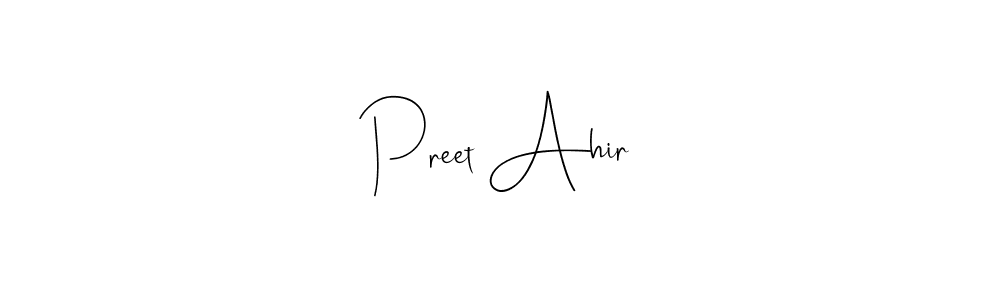 You can use this online signature creator to create a handwritten signature for the name Preet Ahir. This is the best online autograph maker. Preet Ahir signature style 4 images and pictures png