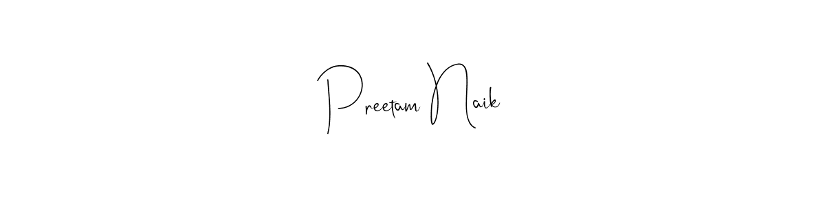 Use a signature maker to create a handwritten signature online. With this signature software, you can design (Andilay-7BmLP) your own signature for name Preetam Naik. Preetam Naik signature style 4 images and pictures png
