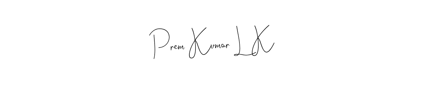 This is the best signature style for the Prem Kumar L K name. Also you like these signature font (Andilay-7BmLP). Mix name signature. Prem Kumar L K signature style 4 images and pictures png