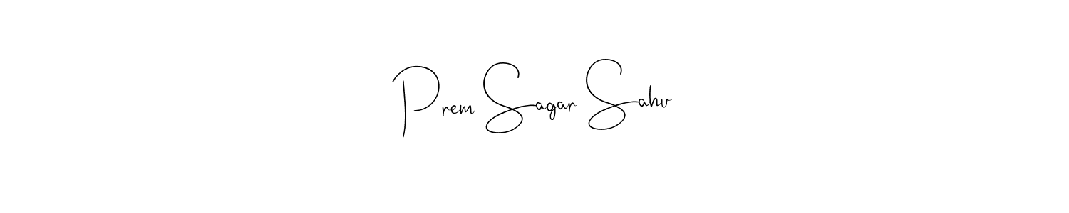 Also You can easily find your signature by using the search form. We will create Prem Sagar Sahu name handwritten signature images for you free of cost using Andilay-7BmLP sign style. Prem Sagar Sahu signature style 4 images and pictures png