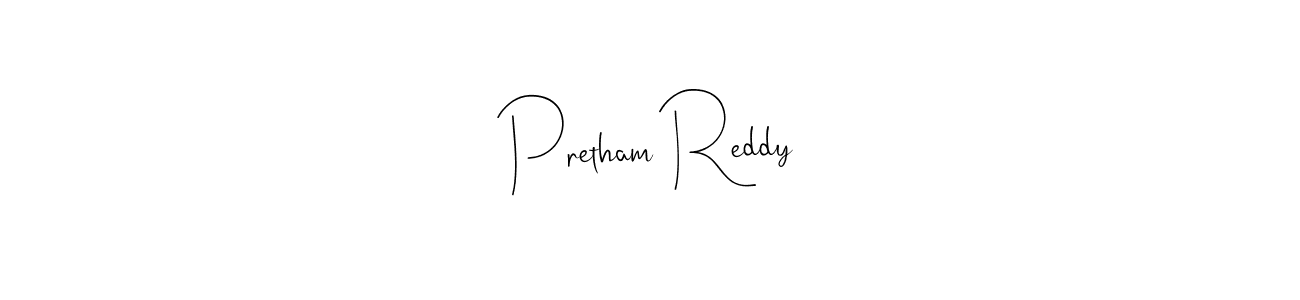 How to make Pretham Reddy signature? Andilay-7BmLP is a professional autograph style. Create handwritten signature for Pretham Reddy name. Pretham Reddy signature style 4 images and pictures png