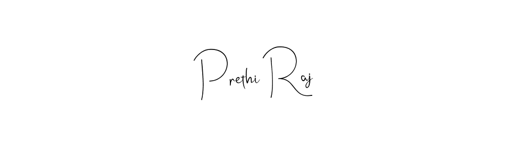 Create a beautiful signature design for name Prethi Raj. With this signature (Andilay-7BmLP) fonts, you can make a handwritten signature for free. Prethi Raj signature style 4 images and pictures png