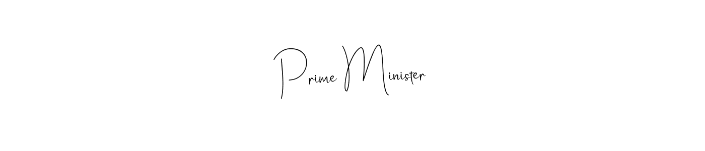 How to make Prime Minister name signature. Use Andilay-7BmLP style for creating short signs online. This is the latest handwritten sign. Prime Minister signature style 4 images and pictures png