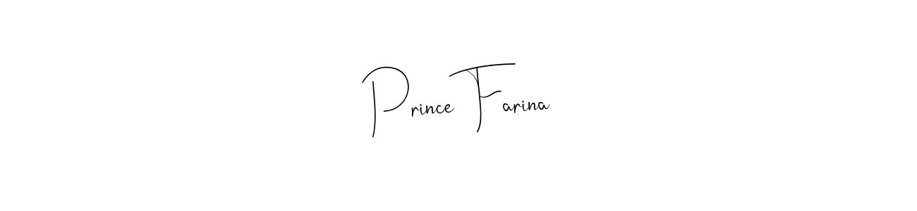 Also You can easily find your signature by using the search form. We will create Prince Farina name handwritten signature images for you free of cost using Andilay-7BmLP sign style. Prince Farina signature style 4 images and pictures png