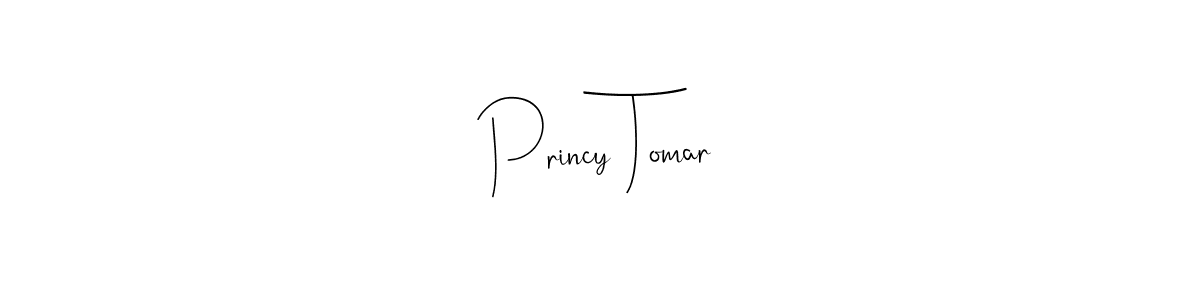 Andilay-7BmLP is a professional signature style that is perfect for those who want to add a touch of class to their signature. It is also a great choice for those who want to make their signature more unique. Get Princy Tomar name to fancy signature for free. Princy Tomar signature style 4 images and pictures png