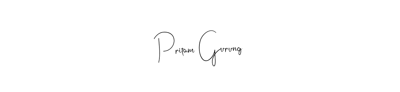 It looks lik you need a new signature style for name Pritam Gurung. Design unique handwritten (Andilay-7BmLP) signature with our free signature maker in just a few clicks. Pritam Gurung signature style 4 images and pictures png
