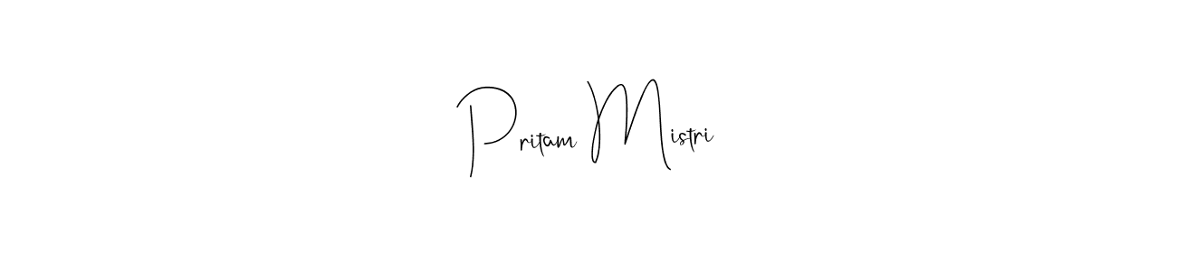 if you are searching for the best signature style for your name Pritam Mistri. so please give up your signature search. here we have designed multiple signature styles  using Andilay-7BmLP. Pritam Mistri signature style 4 images and pictures png