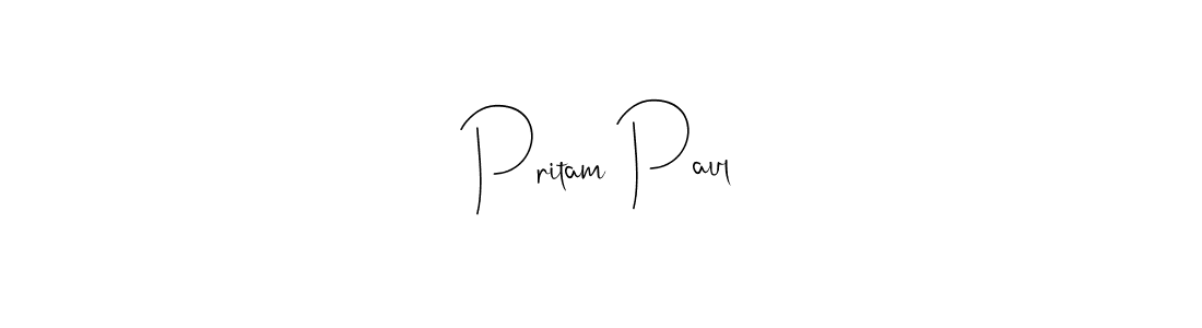 You should practise on your own different ways (Andilay-7BmLP) to write your name (Pritam Paul) in signature. don't let someone else do it for you. Pritam Paul signature style 4 images and pictures png