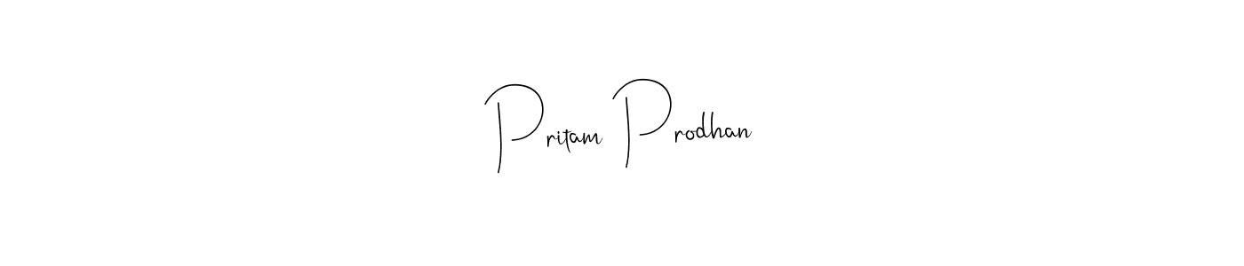 Pritam Prodhan stylish signature style. Best Handwritten Sign (Andilay-7BmLP) for my name. Handwritten Signature Collection Ideas for my name Pritam Prodhan. Pritam Prodhan signature style 4 images and pictures png