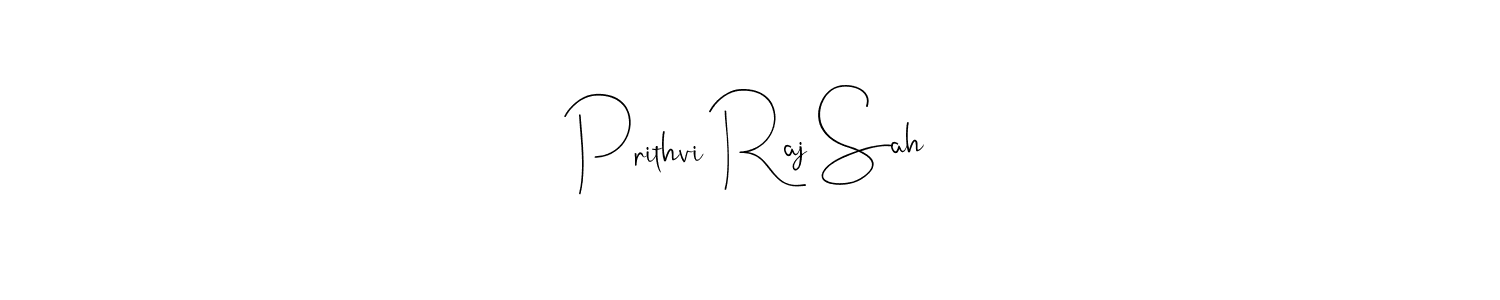 Prithvi Raj Sah stylish signature style. Best Handwritten Sign (Andilay-7BmLP) for my name. Handwritten Signature Collection Ideas for my name Prithvi Raj Sah. Prithvi Raj Sah signature style 4 images and pictures png