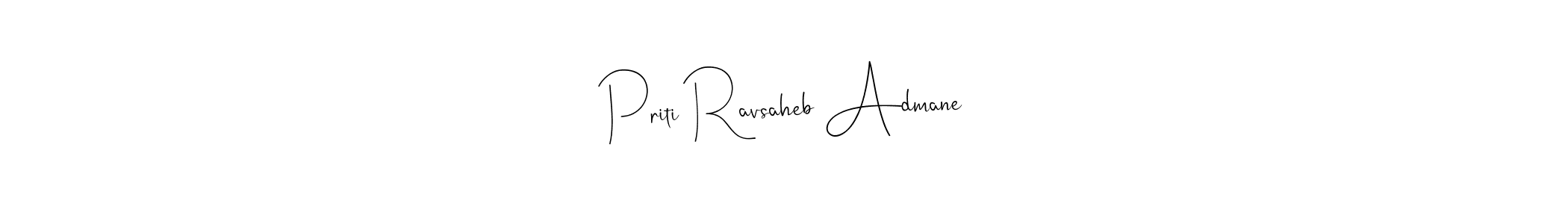 You should practise on your own different ways (Andilay-7BmLP) to write your name (Priti Ravsaheb Admane) in signature. don't let someone else do it for you. Priti Ravsaheb Admane signature style 4 images and pictures png