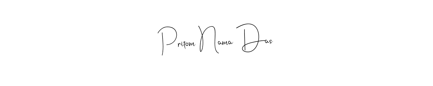 You should practise on your own different ways (Andilay-7BmLP) to write your name (Pritom Nama Das) in signature. don't let someone else do it for you. Pritom Nama Das signature style 4 images and pictures png