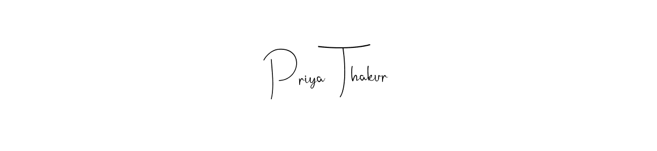 This is the best signature style for the Priya  Thakur name. Also you like these signature font (Andilay-7BmLP). Mix name signature. Priya  Thakur signature style 4 images and pictures png