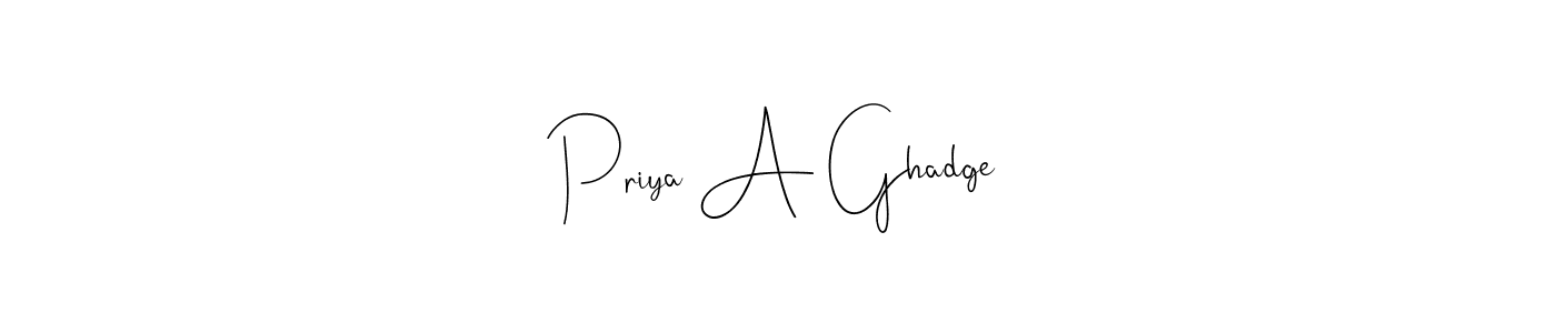 How to Draw Priya A Ghadge signature style? Andilay-7BmLP is a latest design signature styles for name Priya A Ghadge. Priya A Ghadge signature style 4 images and pictures png