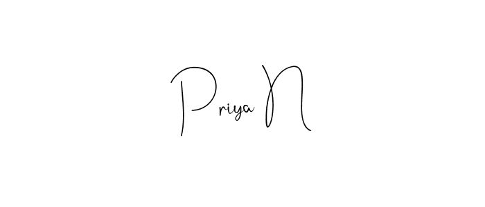 Best and Professional Signature Style for Priya N. Andilay-7BmLP Best Signature Style Collection. Priya N signature style 4 images and pictures png