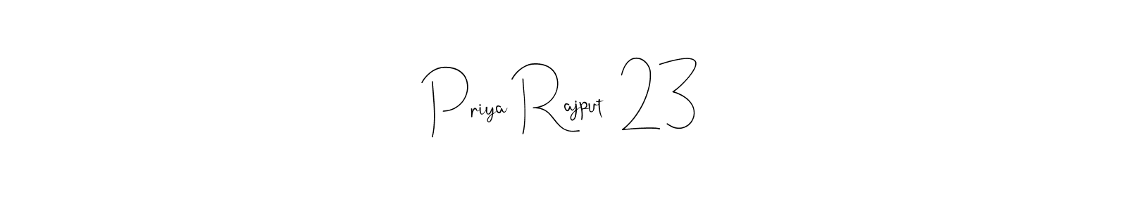 Make a beautiful signature design for name Priya Rajput  23. Use this online signature maker to create a handwritten signature for free. Priya Rajput  23 signature style 4 images and pictures png