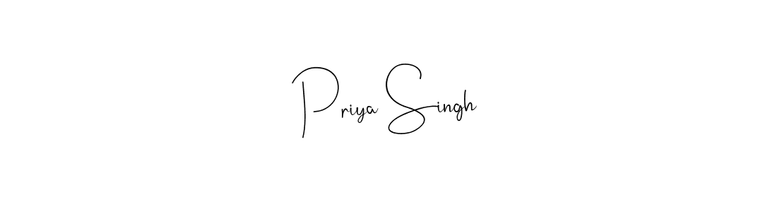 It looks lik you need a new signature style for name Priya Singh. Design unique handwritten (Andilay-7BmLP) signature with our free signature maker in just a few clicks. Priya Singh signature style 4 images and pictures png