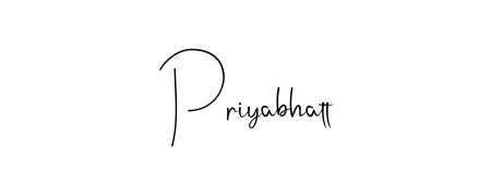 Style your name Priyabhatt with confidence using Andilay-7BmLP signature design. Simple, elegant, and ready for immediate document use. Priyabhatt signature style 4 images and pictures png