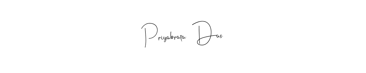 Create a beautiful signature design for name Priyabrata  Das. With this signature (Andilay-7BmLP) fonts, you can make a handwritten signature for free. Priyabrata  Das signature style 4 images and pictures png