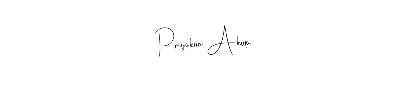 You can use this online signature creator to create a handwritten signature for the name Priyakna Akula. This is the best online autograph maker. Priyakna Akula signature style 4 images and pictures png