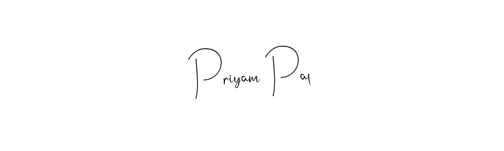 How to make Priyam Pal signature? Andilay-7BmLP is a professional autograph style. Create handwritten signature for Priyam Pal name. Priyam Pal signature style 4 images and pictures png