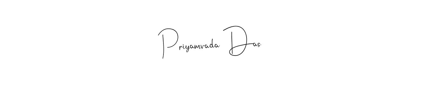 How to make Priyamvada Das name signature. Use Andilay-7BmLP style for creating short signs online. This is the latest handwritten sign. Priyamvada Das signature style 4 images and pictures png