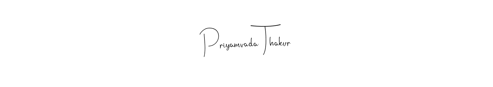 Use a signature maker to create a handwritten signature online. With this signature software, you can design (Andilay-7BmLP) your own signature for name Priyamvada Thakur. Priyamvada Thakur signature style 4 images and pictures png